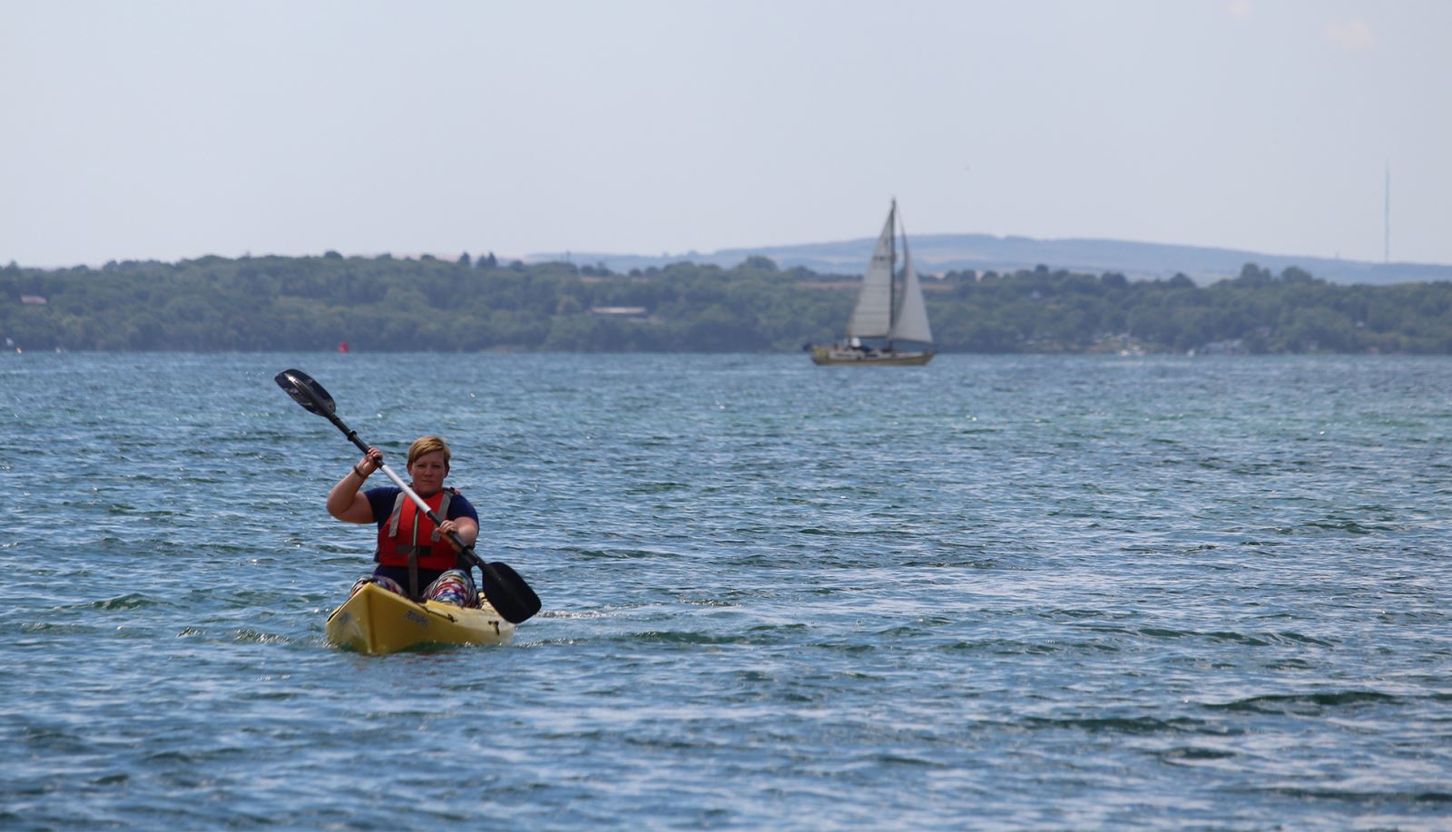 Kayaker at Stokes Bay